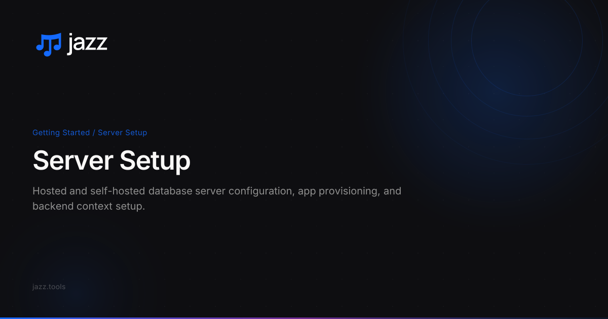 Server Setup